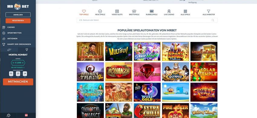 Mr Bet Gambling Enterprise : Meilleur site de jeux en ligne - Avantages et promotions